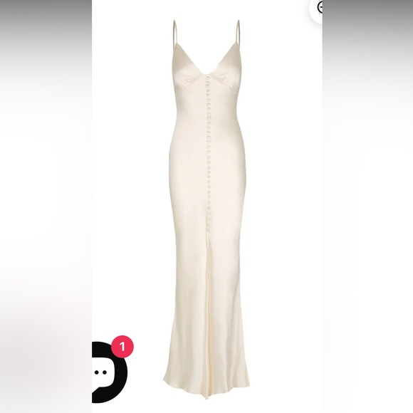 Shona Joy La Lune Slip Dress Ivory Bridal - Picture 2 of 7